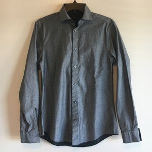 Reversible Black/Gray Dress Shirt